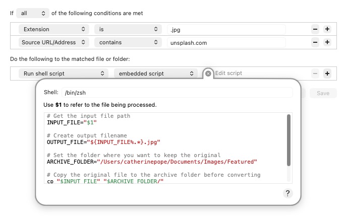 Screenshot of Hazel