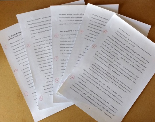 Photo of numbered paragraphs