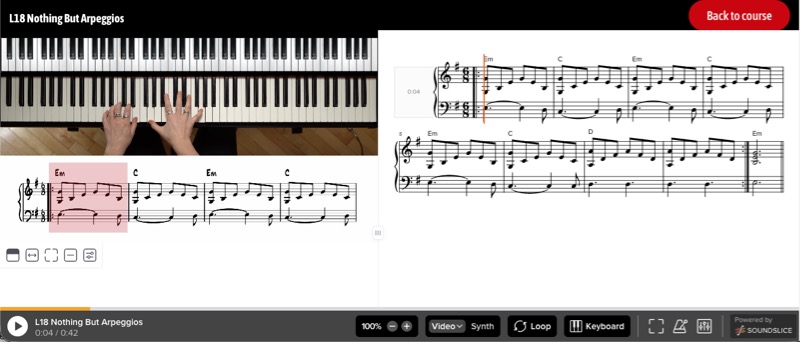 Screenshot of Online Rock Lessons