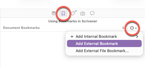 Scrivener screenshot