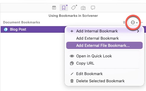 Scrivener screenshot