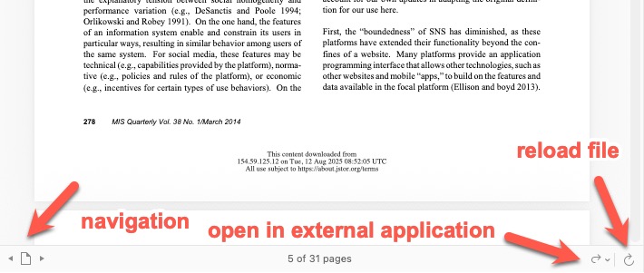 Screenshot of Scrivener
